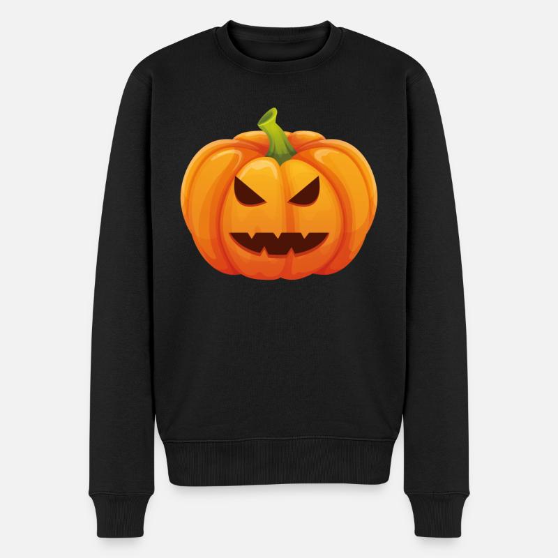 Kürbis Halloweenkostüm - Ich bin ein Kürbis - Männer Premium Bio Pullover - Schwarz