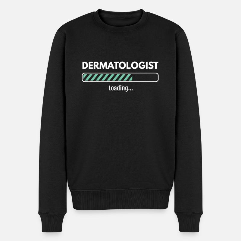 Dermatologist Loading Studying Dermatology - Men's Premium Organic Jumper - black