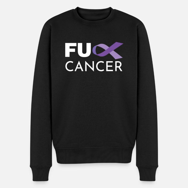 Krebs Survivor Fighter - Männer Premium Bio Pullover - Schwarz