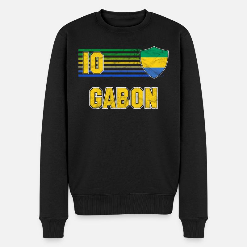 Gabon - Pull Premium bio Homme - noir
