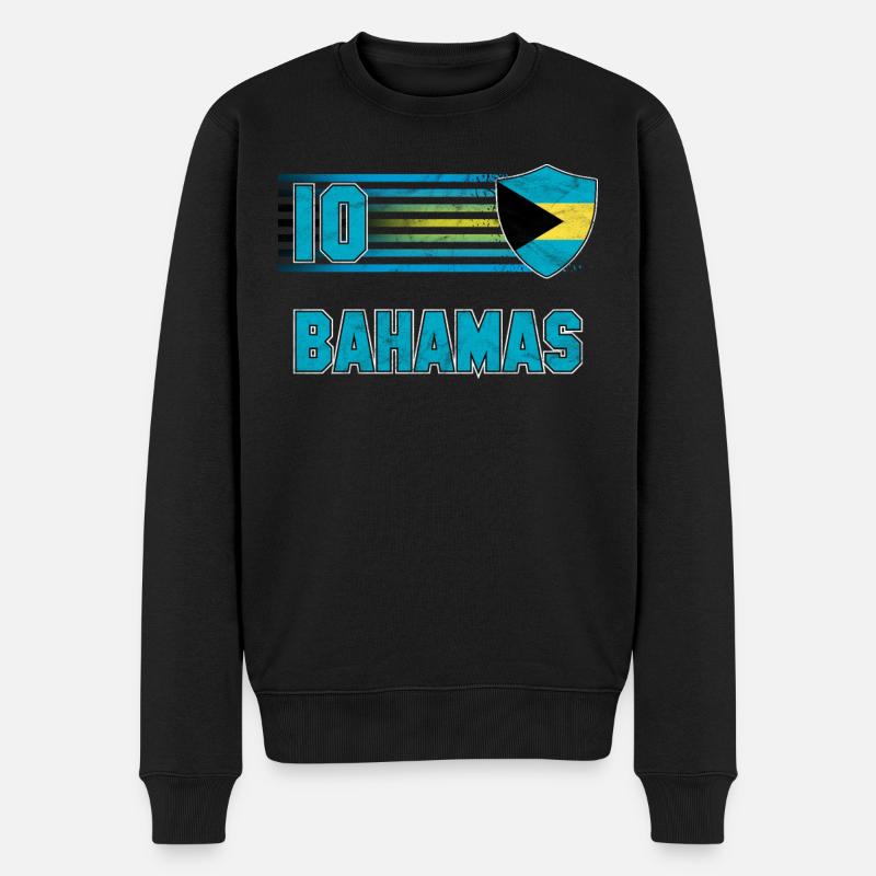 Bahamas - Männer Premium Bio Pullover - Schwarz