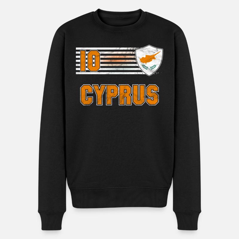 Zypern - Männer Premium Bio Pullover - Schwarz