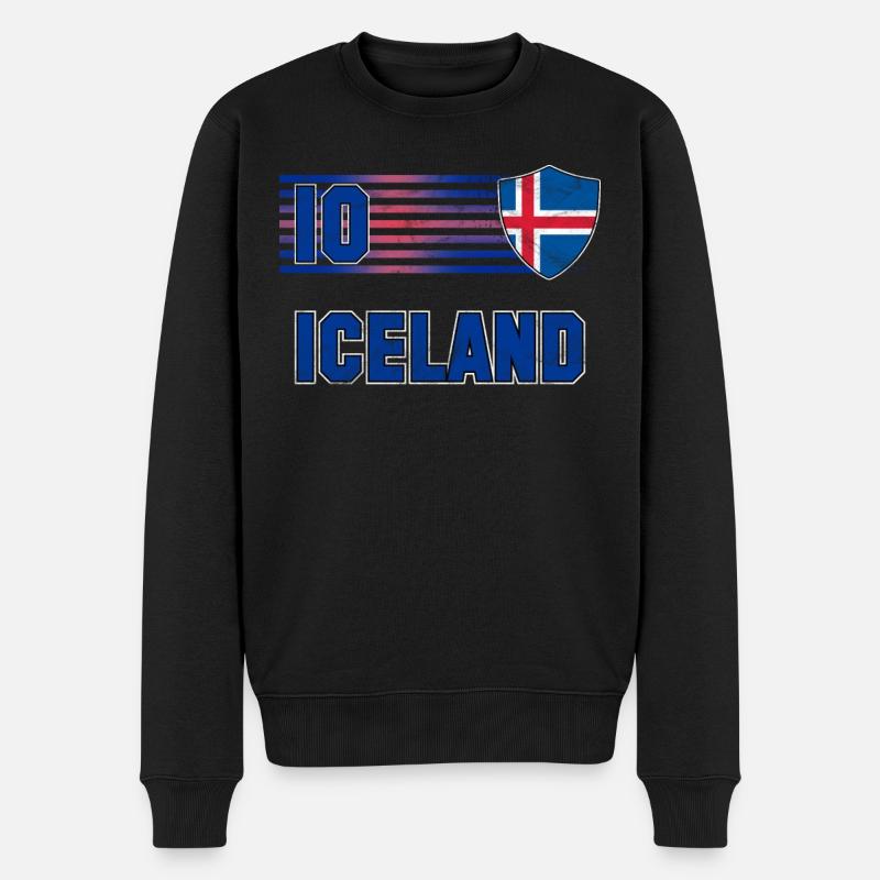 Islande - Pull Premium bio Homme - noir