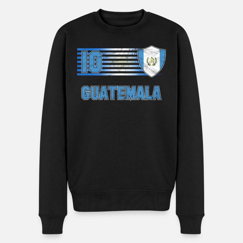 Guatemala - Männer Premium Bio Pullover - Schwarz