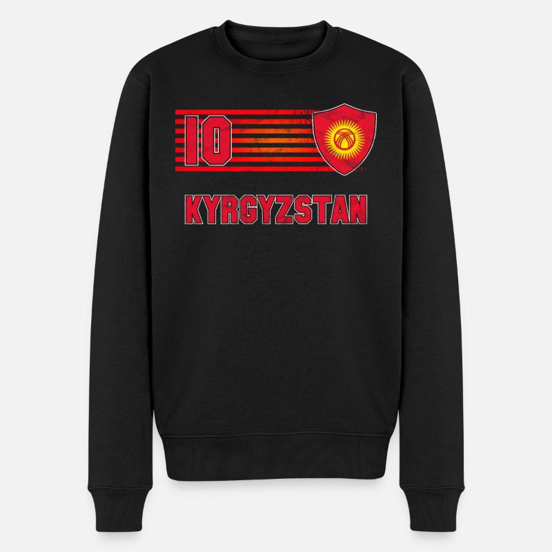 Kyrgyzstan - Pull Premium bio Homme - noir