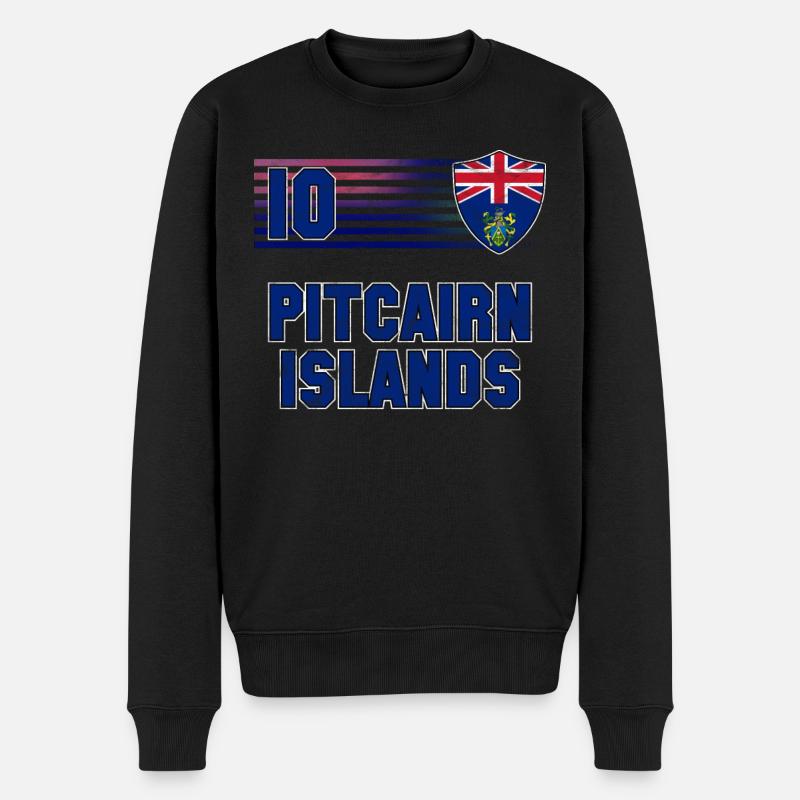Pitcairn (Îles) - Pull Premium bio Homme - noir
