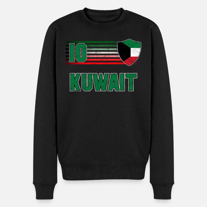 Kuwait - Männer Premium Bio Pullover - Schwarz