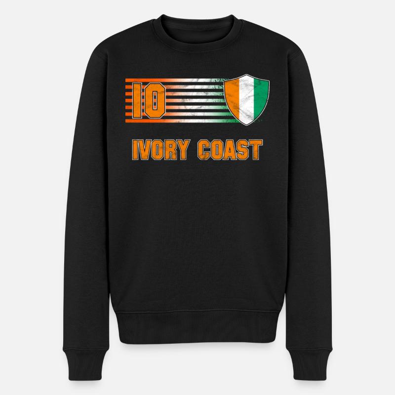 Côte d'Ivoire - Pull Premium bio Homme - noir
