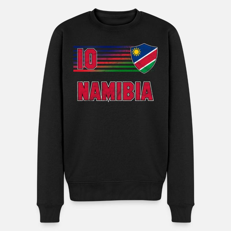 Namibia - Männer Premium Bio Pullover - Schwarz