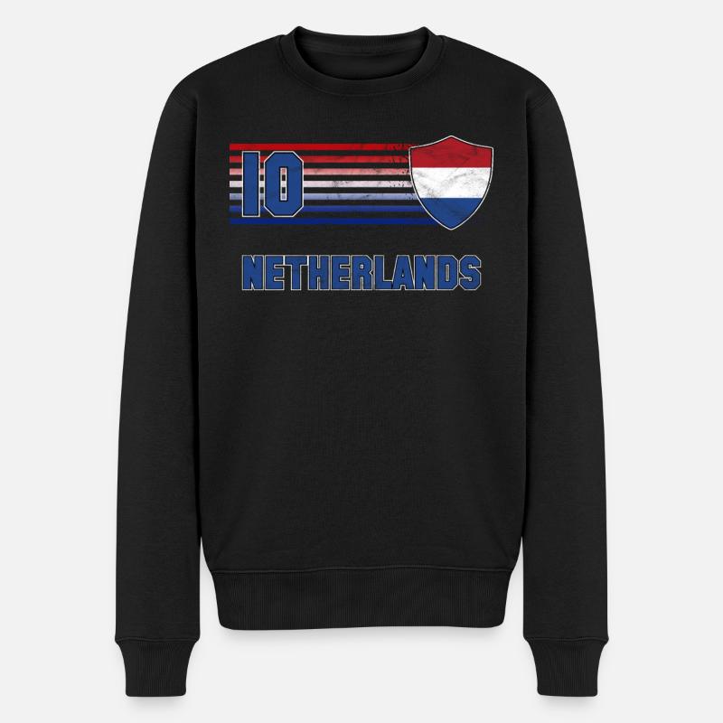 Antilles néerlandaises - Pull Premium bio Homme - noir