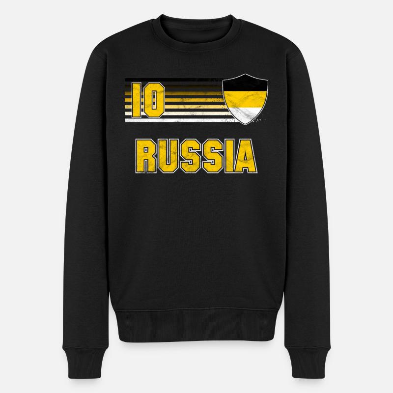 Russisches Kaiserreich - Männer Premium Bio Pullover - Schwarz