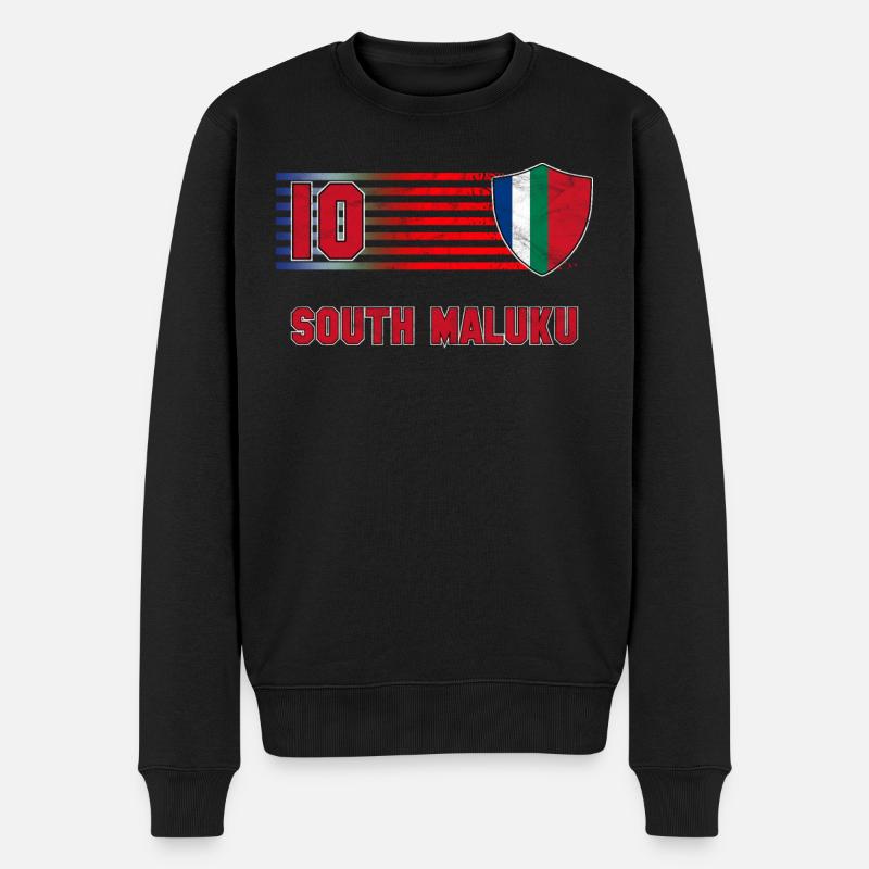 Republik Maluku Selatan - Männer Premium Bio Pullover - Schwarz