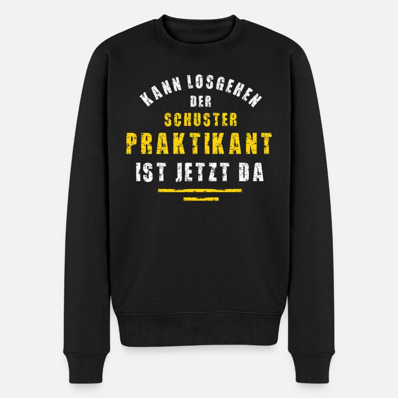 Schuster Praktikant Schusterei Praktikum - Männer Premium Bio Pullover - Schwarz