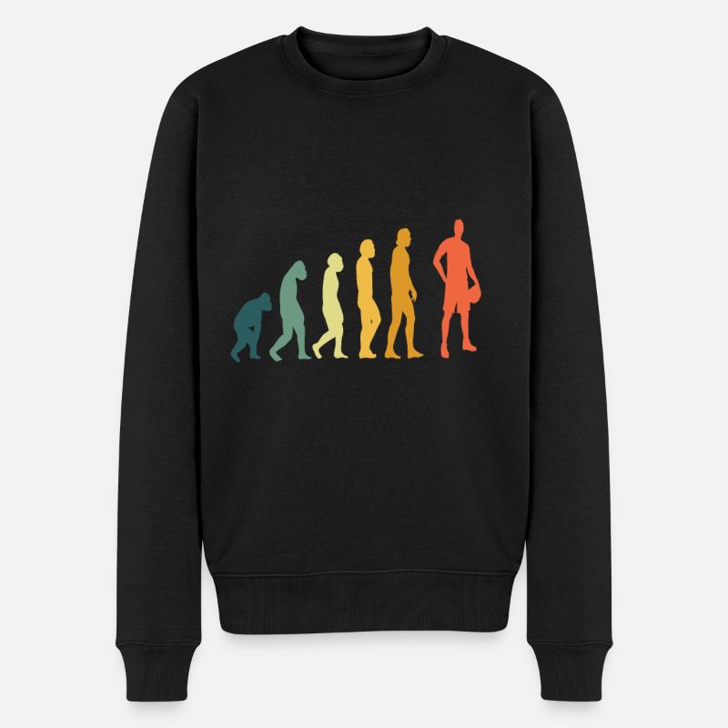 Basketball Retro Evolution Dunking - Pull Premium bio Homme - noir