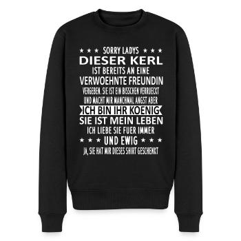 Sorry Ladys dieser Kerl Ehemann Paar - Männer Premium Bio Pullover - Schwarz - Vorne - Nico (187cm)