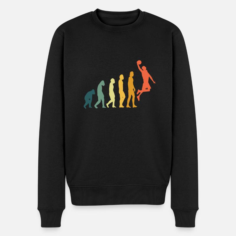 Basketball Evolution Dunking Retro - Pull Premium bio Homme - noir