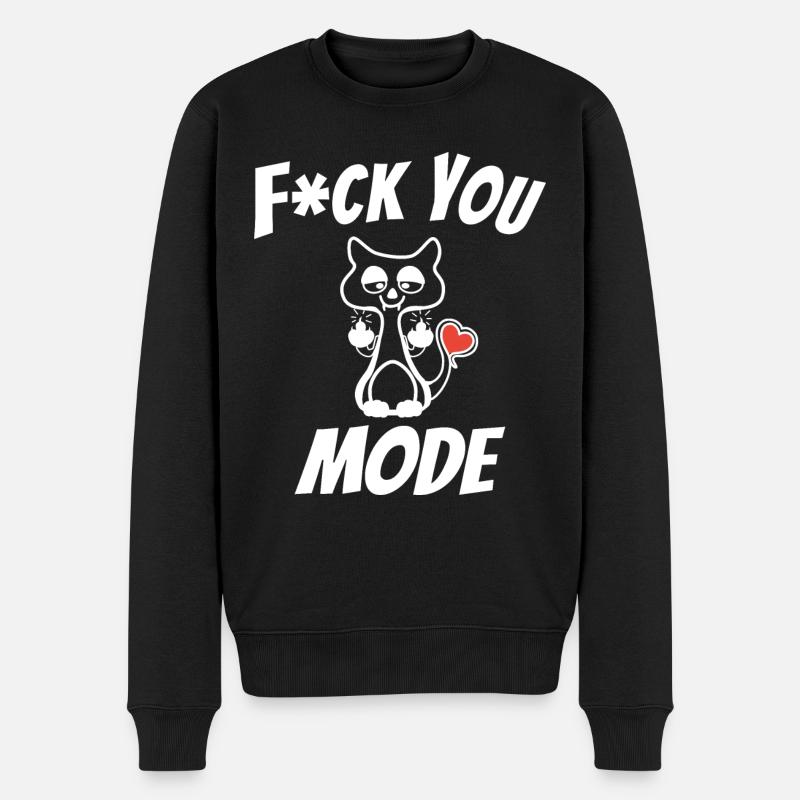 F*ck You Mode - Pull Premium bio Homme - noir