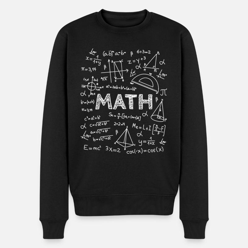 Math math mathématicien compréhension physique - Pull Premium bio Homme - noir