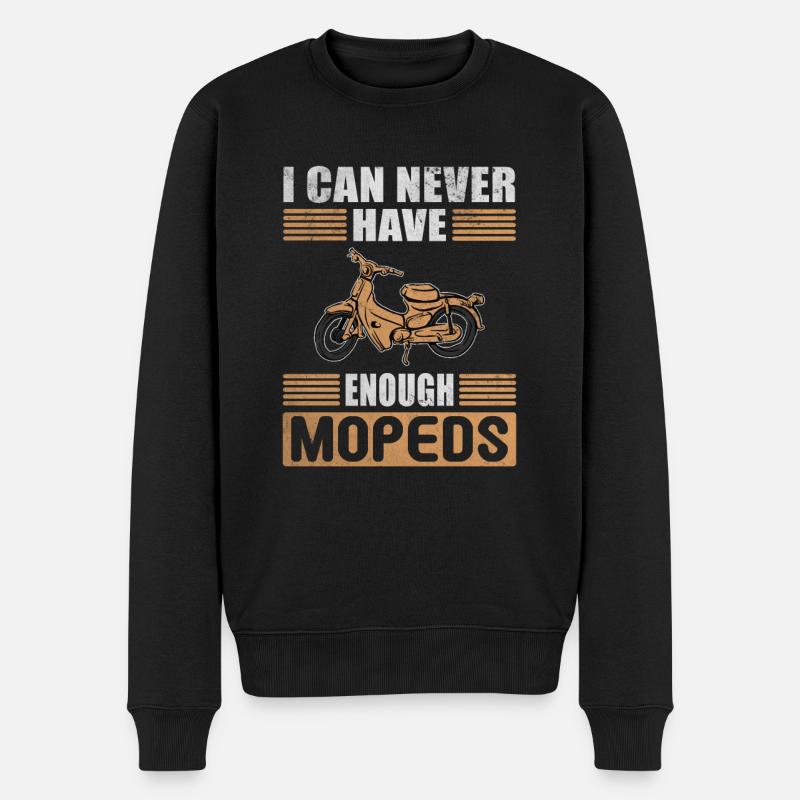 Can Never Have Enough Mopeds Mofa Leidenschaft - Männer Premium Bio Pullover - Schwarz