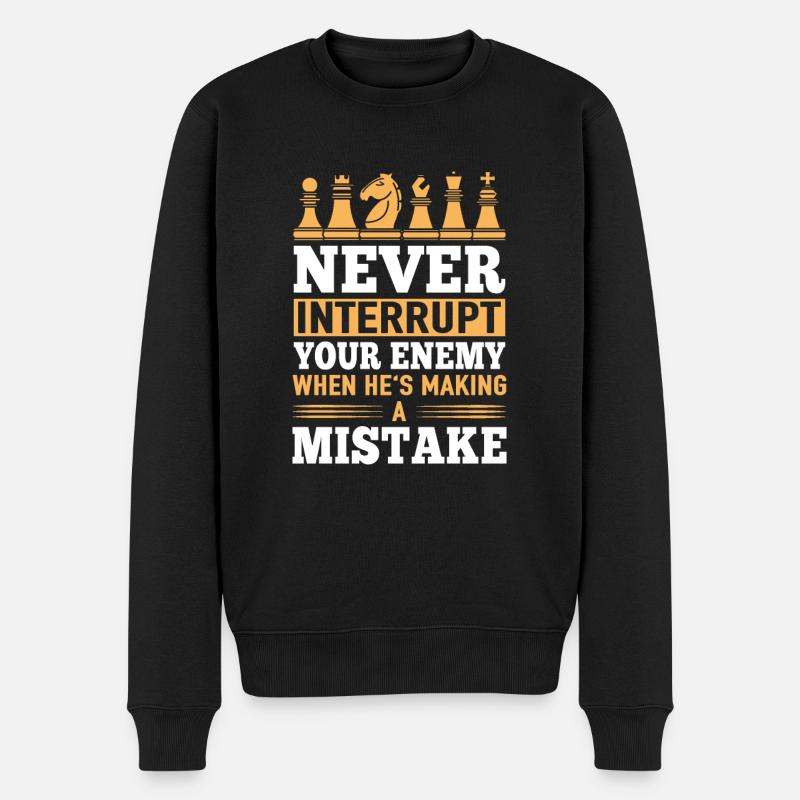 Jeu d’échecs défectueux Championnat d’échecs - Pull Premium bio Homme - noir