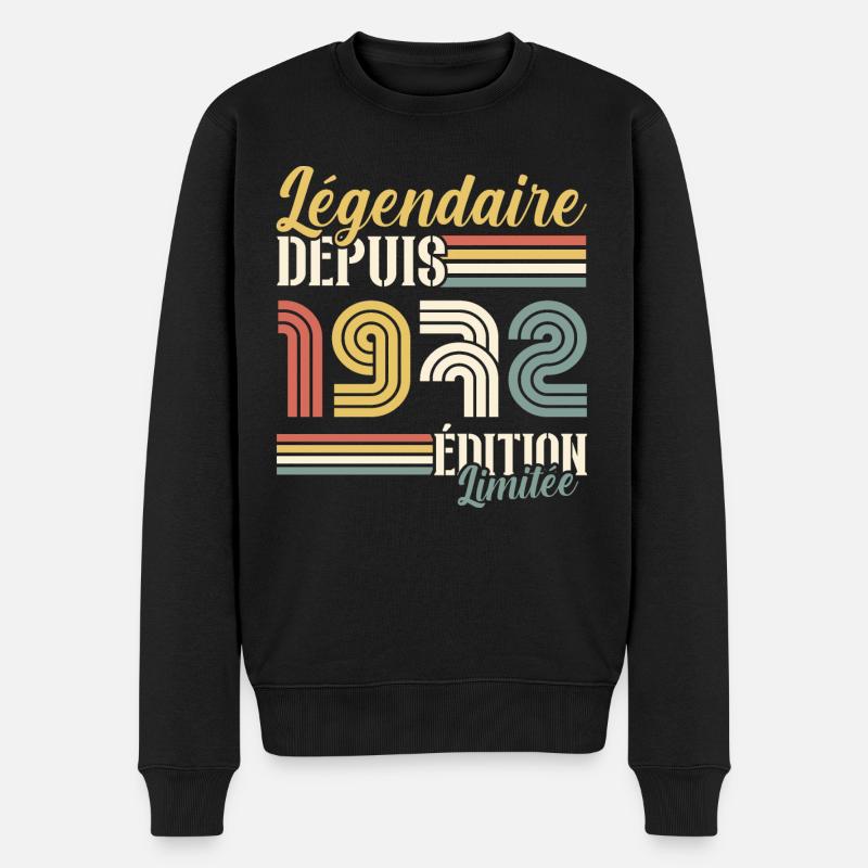 Légendaire Depuis 1972 - Pull Premium bio Homme - noir