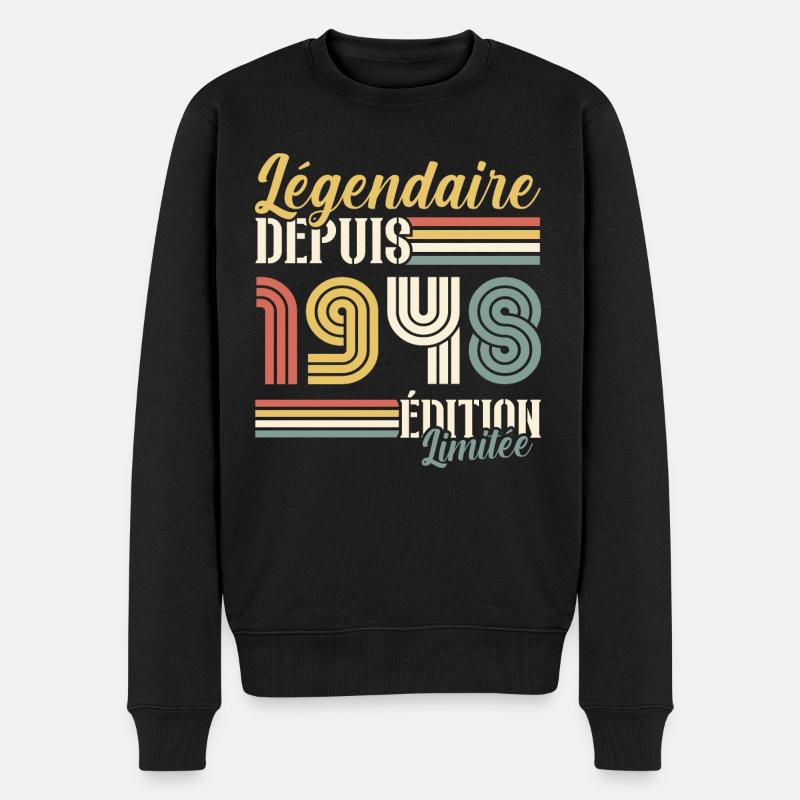 Légendaire Depuis 1948 - Pull Premium bio Homme - noir