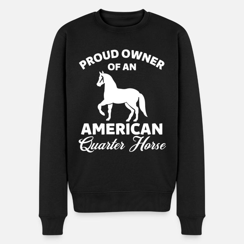 Quarter Horse 2 - Pull Premium bio Homme - noir