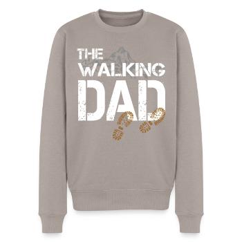 La marche de papa randonnée randonnée - Pull Premium bio Homme - taupe - Devant - Nico (187cm)