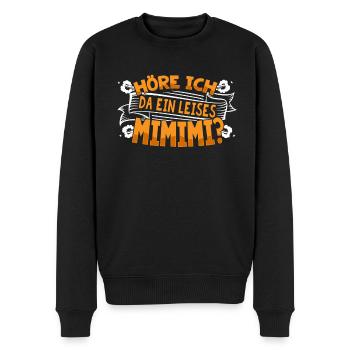Mimimi - Männer Premium Bio Pullover - Schwarz - Vorne - Nico (187cm)
