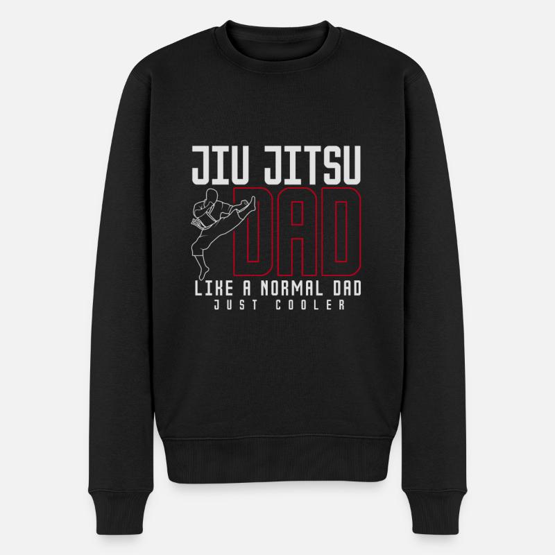 Jiu Jitsu Kampfsport - Männer Premium Bio Pullover - Schwarz