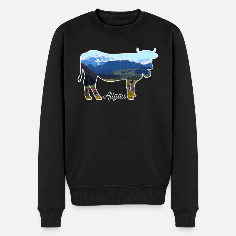 Alpes d'Allgäu Bavière - Pull Premium bio Homme - noir