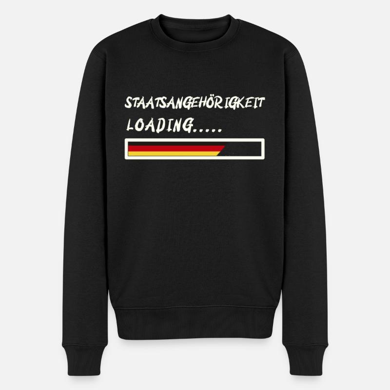 Einbürgerung Staatsangehörigkeit - Männer Premium Bio Pullover - Schwarz