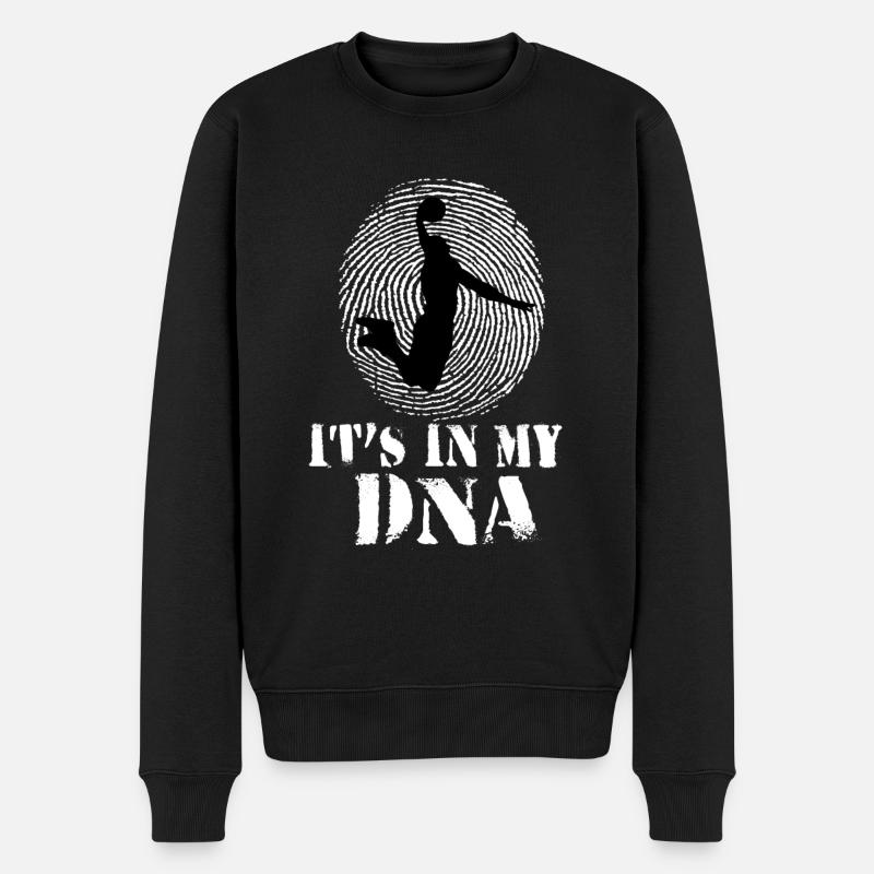 Le basketball est dans mon ADN - Pull Premium bio Homme - noir