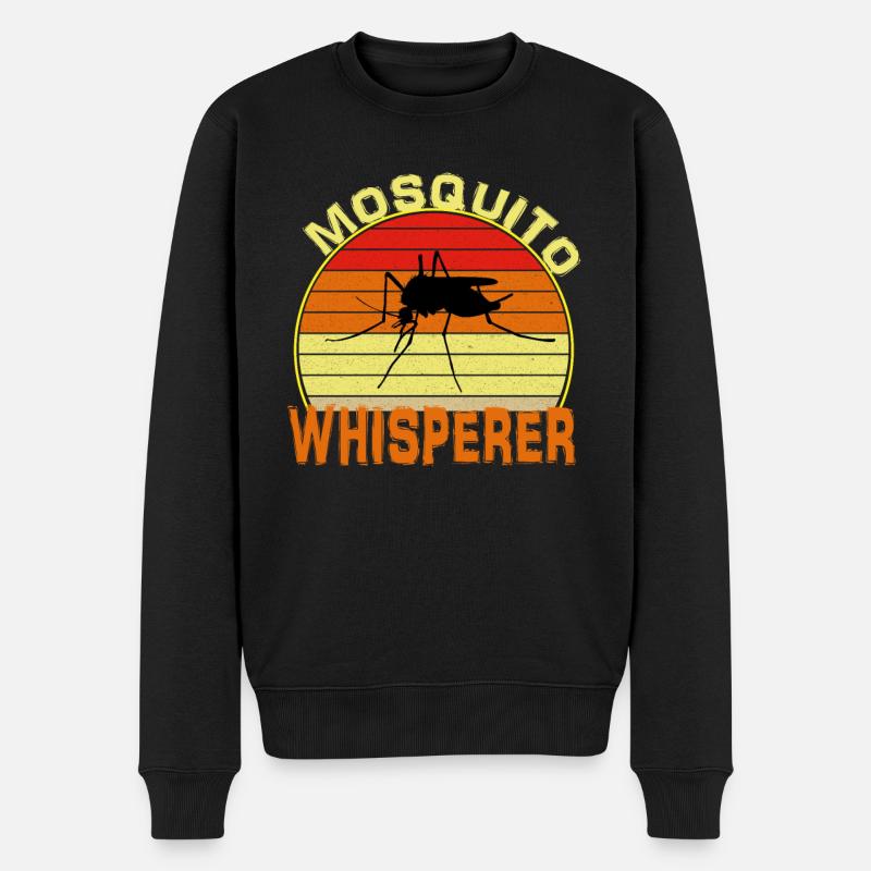 Moskito-Flüsterer - Männer Premium Bio Pullover - Schwarz