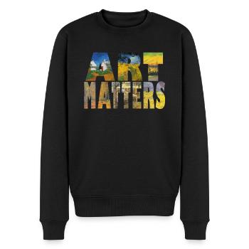 Art Matters Van Gogh Collage - Pull Premium bio Homme - noir - Devant - Nico (187cm)