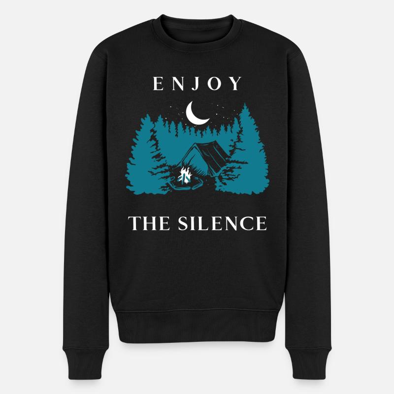 Écoute le silence - Pull Premium bio Homme - noir