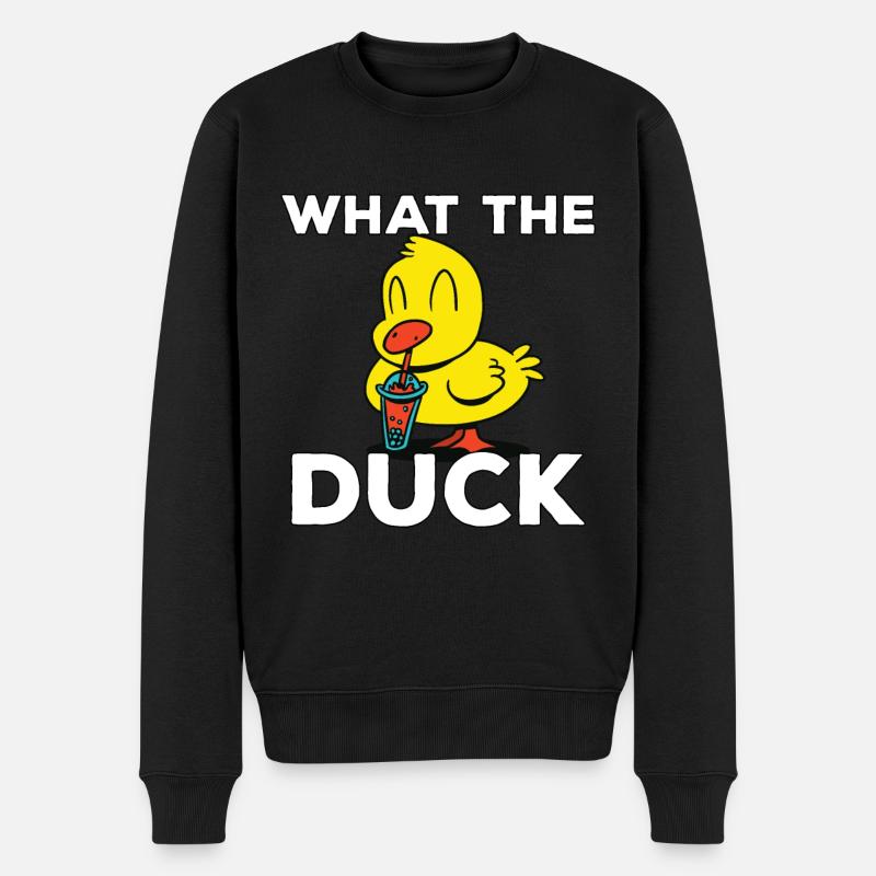 J’aime les canards canards - Pull Premium bio Homme - noir