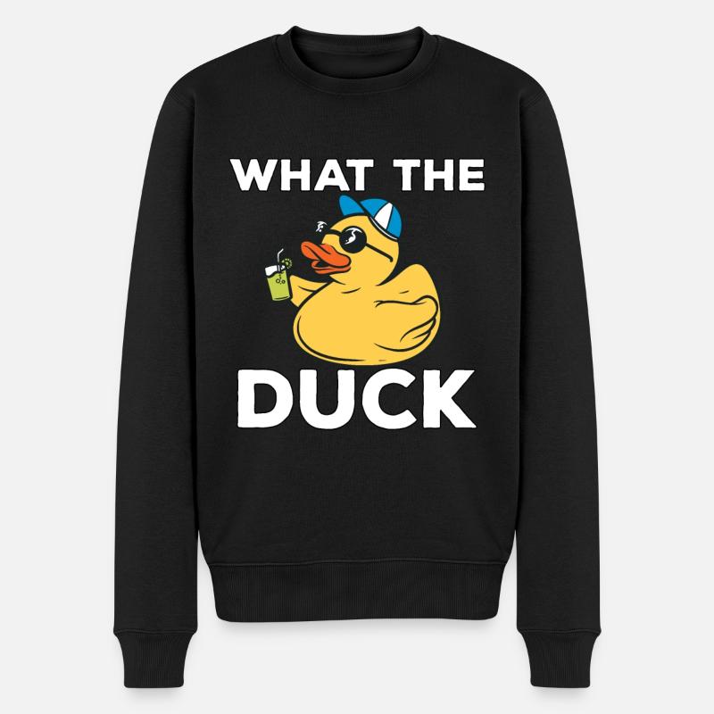 J’aime les canards canards - Pull Premium bio Homme - noir