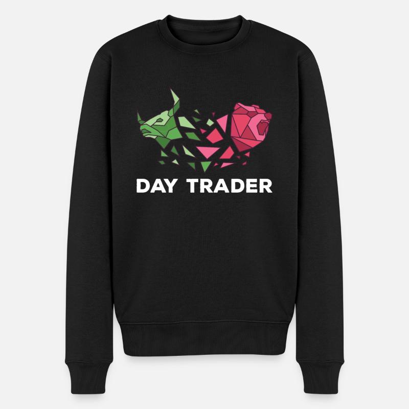 Bourse pour Day Trader - Pull Premium bio Homme - noir