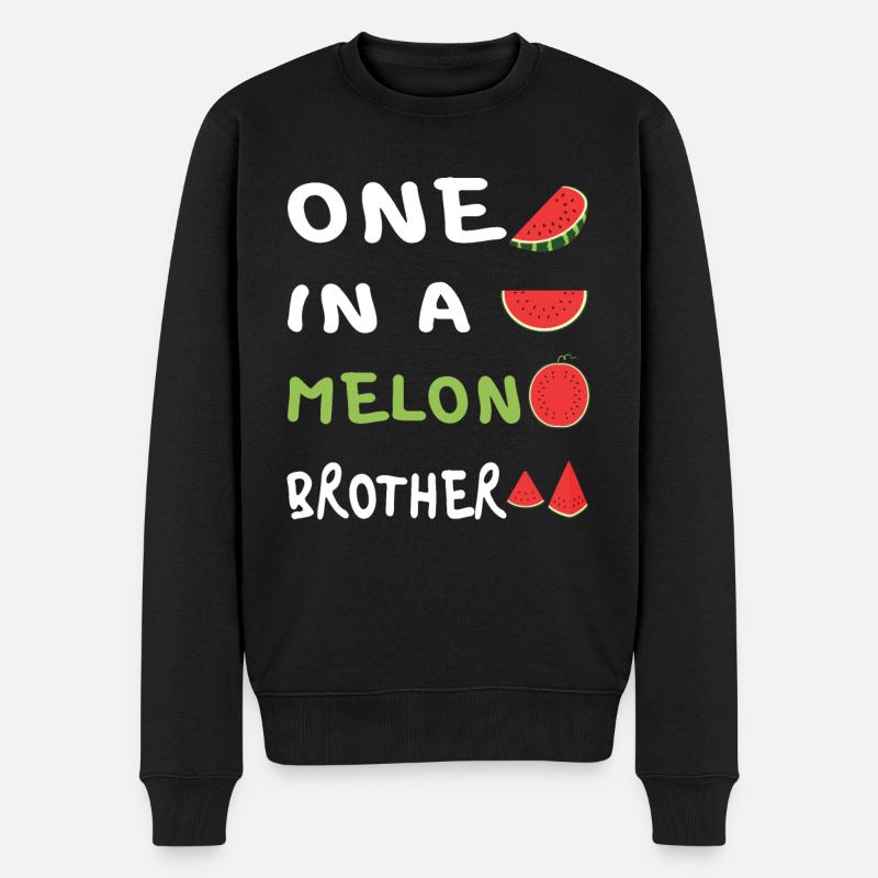 Einer in einer Melone - Männer Premium Bio Pullover - Schwarz