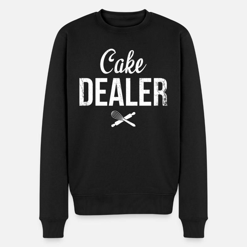 Kuchenhändler Für Bäcker Oder Backfans - Männer Premium Bio Pullover - Schwarz