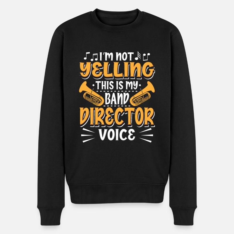 Marching Band Direktor - Männer Premium Bio Pullover - Schwarz