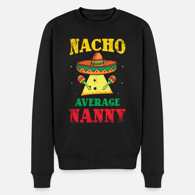 Nacho, nounou moyenne pour - Pull Premium bio Homme - noir