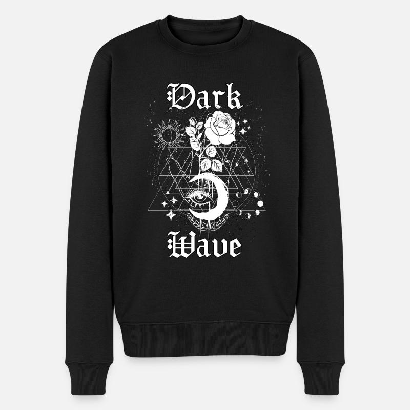 Okkult Goth Gothic Punk Grunge - Männer Premium Bio Pullover - Schwarz