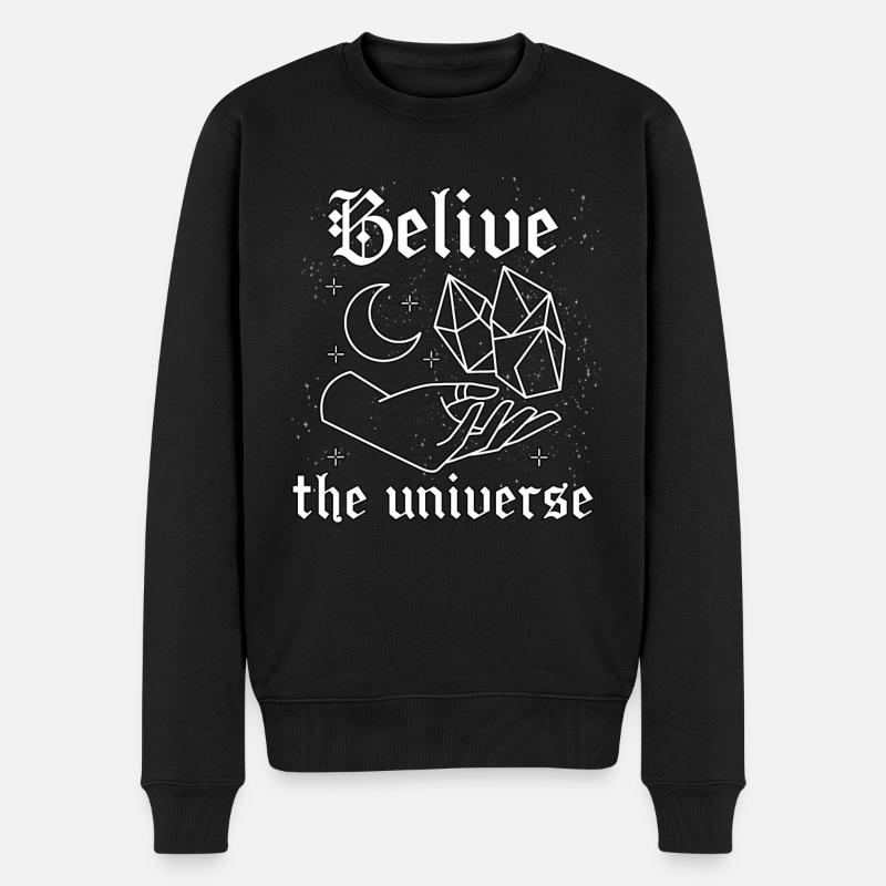 Okkult Goth Gothic Punk Grunge - Männer Premium Bio Pullover - Schwarz