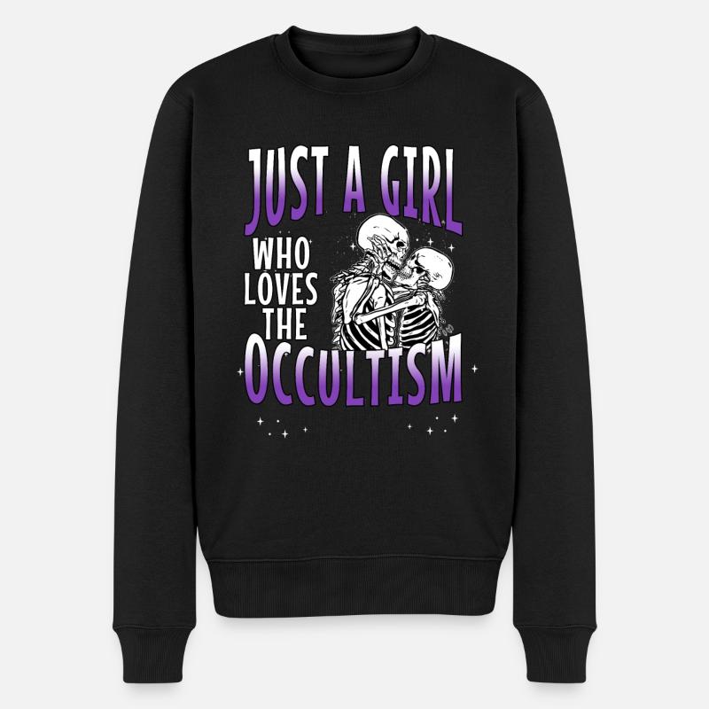 Occult Goth Gothique Punk Grunge - Pull Premium bio Homme - noir