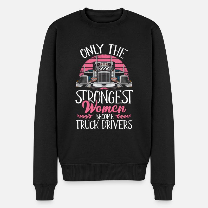Lastwagenfahrer Geschenk - Männer Premium Bio Pullover - Schwarz