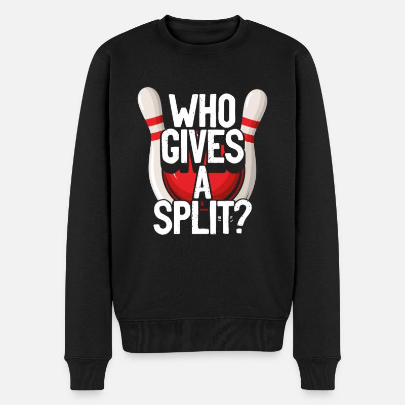 Qui donne un split bowling - Pull Premium bio Homme - noir