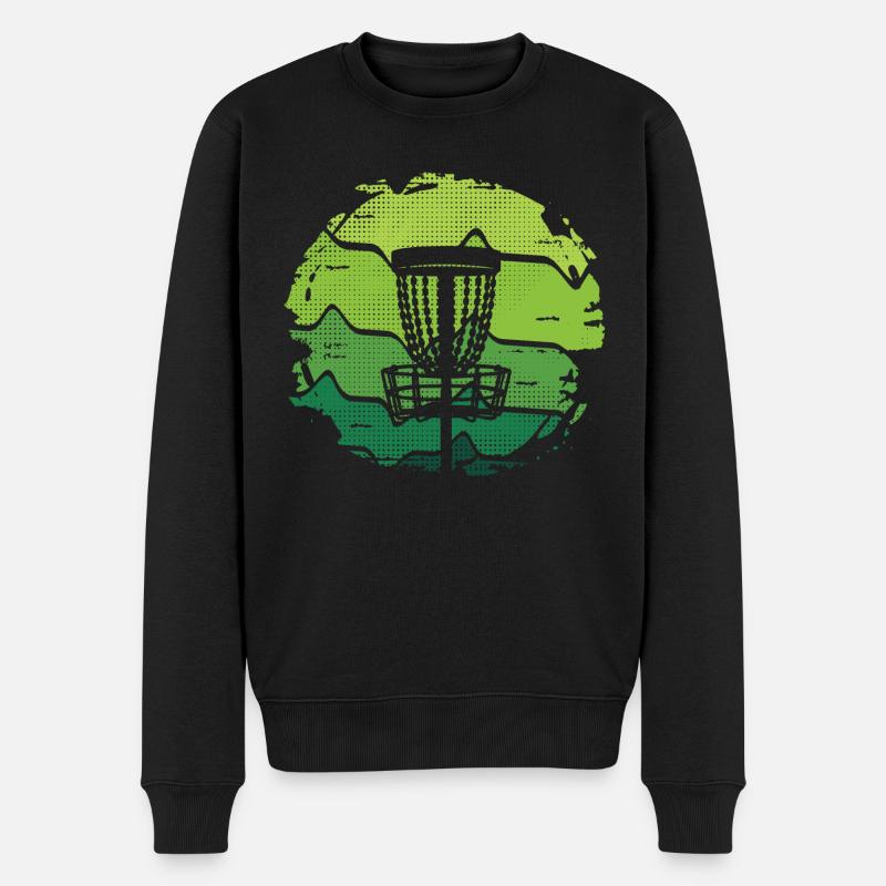 Disc Golf Spieler Frisbee Friesbeesport Discgolf - Männer Premium Bio Pullover - Schwarz