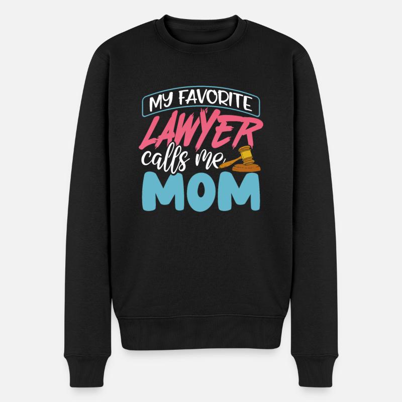 Rechtsanwalt Jurist Gericht Muttertag Geschenk - Männer Premium Bio Pullover - Schwarz